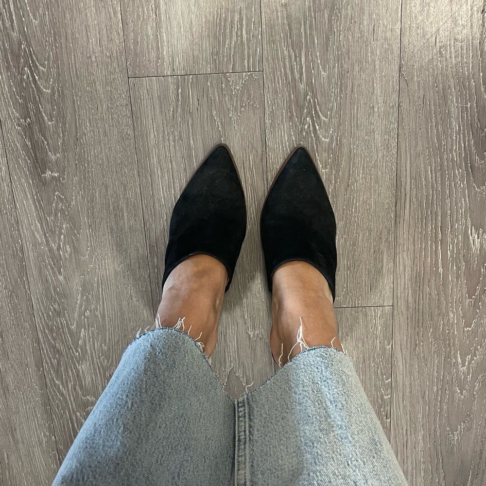 Jessica Simpson Black Mules